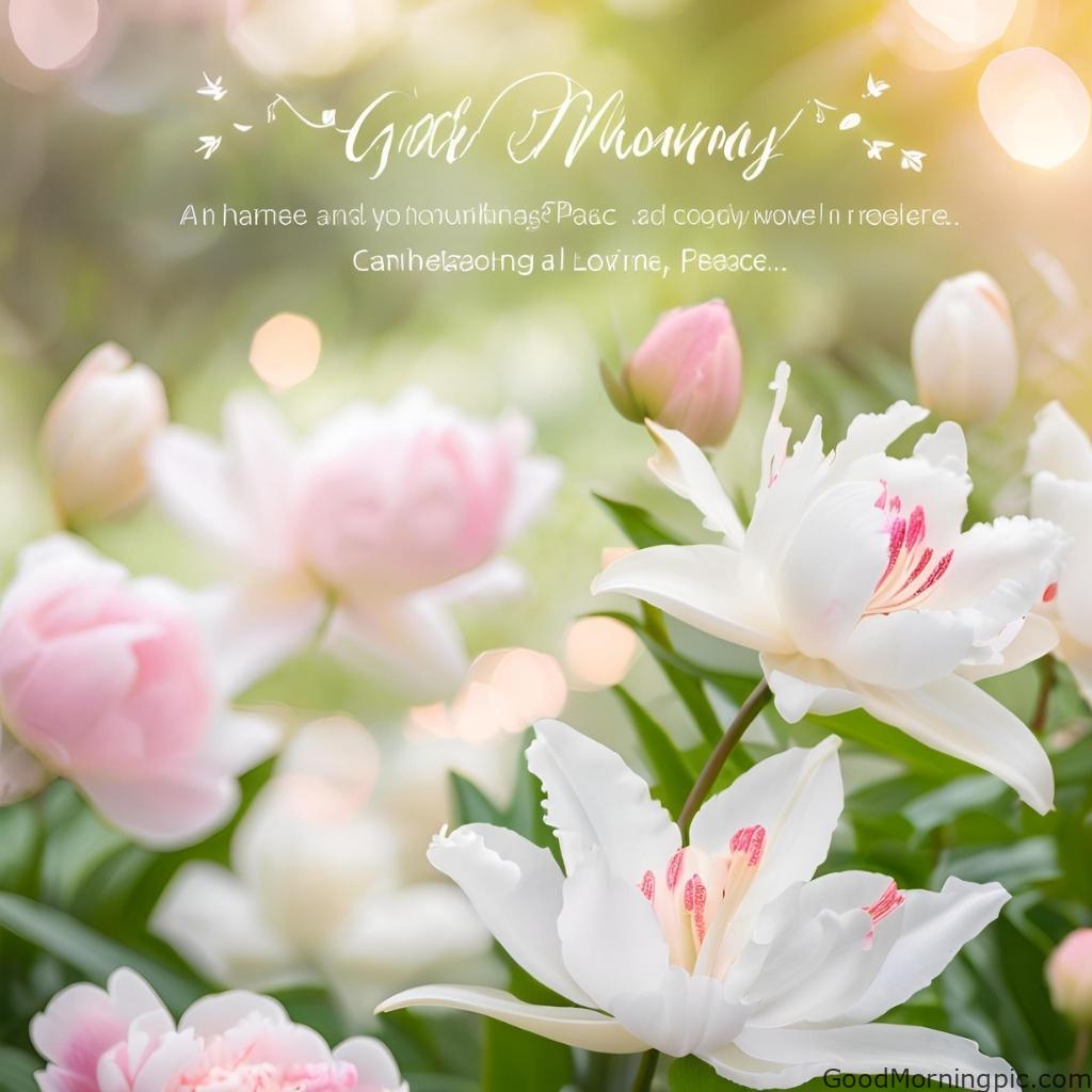301+ Good Morning Flowers Images to Brighten Your Day 198 Flowers Bokeh Good Morning Images 3 Good Morning Flowers Images