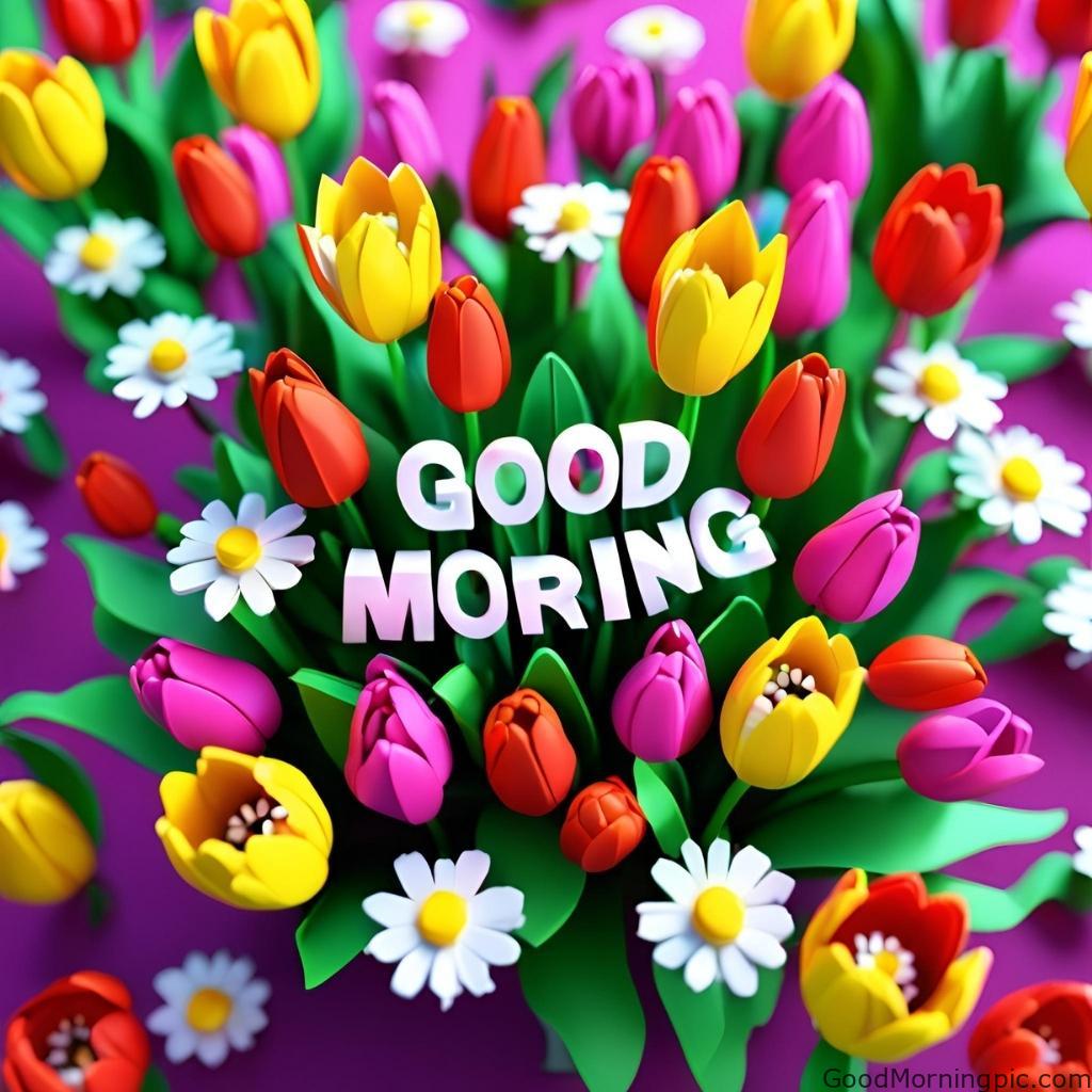 301+ Good Morning Flowers Images to Brighten Your Day 202 Good Morning 3D Images with Flowers HD Good Morning Flowers Images