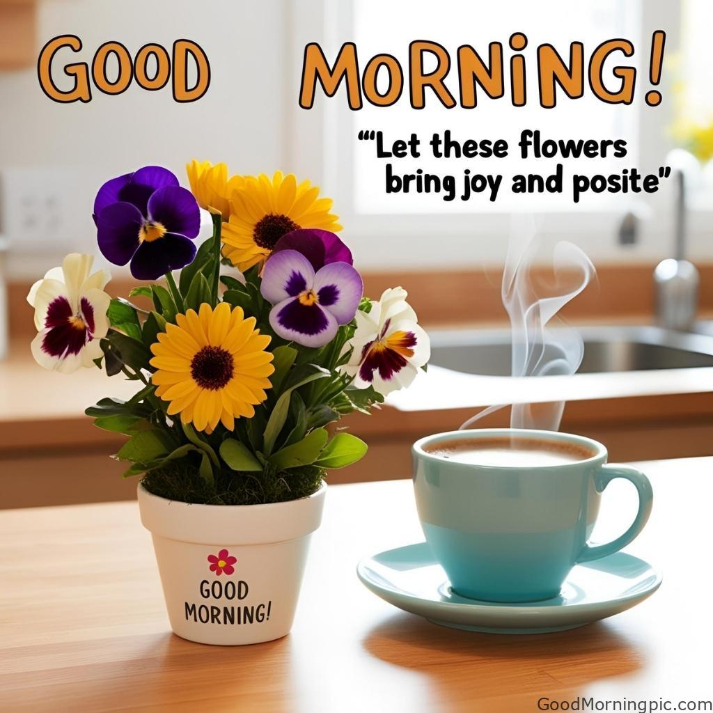 301+ Good Morning Flowers Images to Brighten Your Day 160 Good Morning Flower Pot Images 4 Good Morning Flowers Images