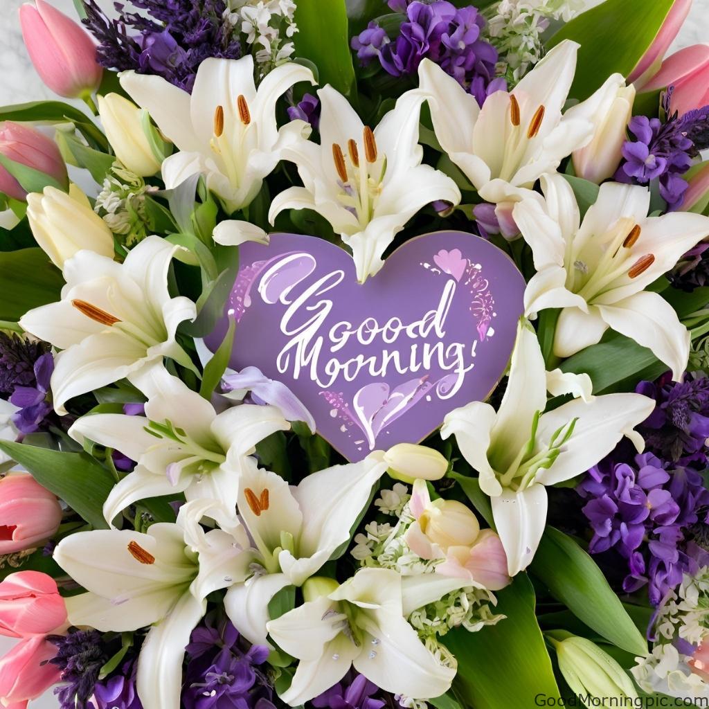 301+ Good Morning Flowers Images to Brighten Your Day 184 Good Morning Flowers Heart Images 2 Good Morning Flowers Images