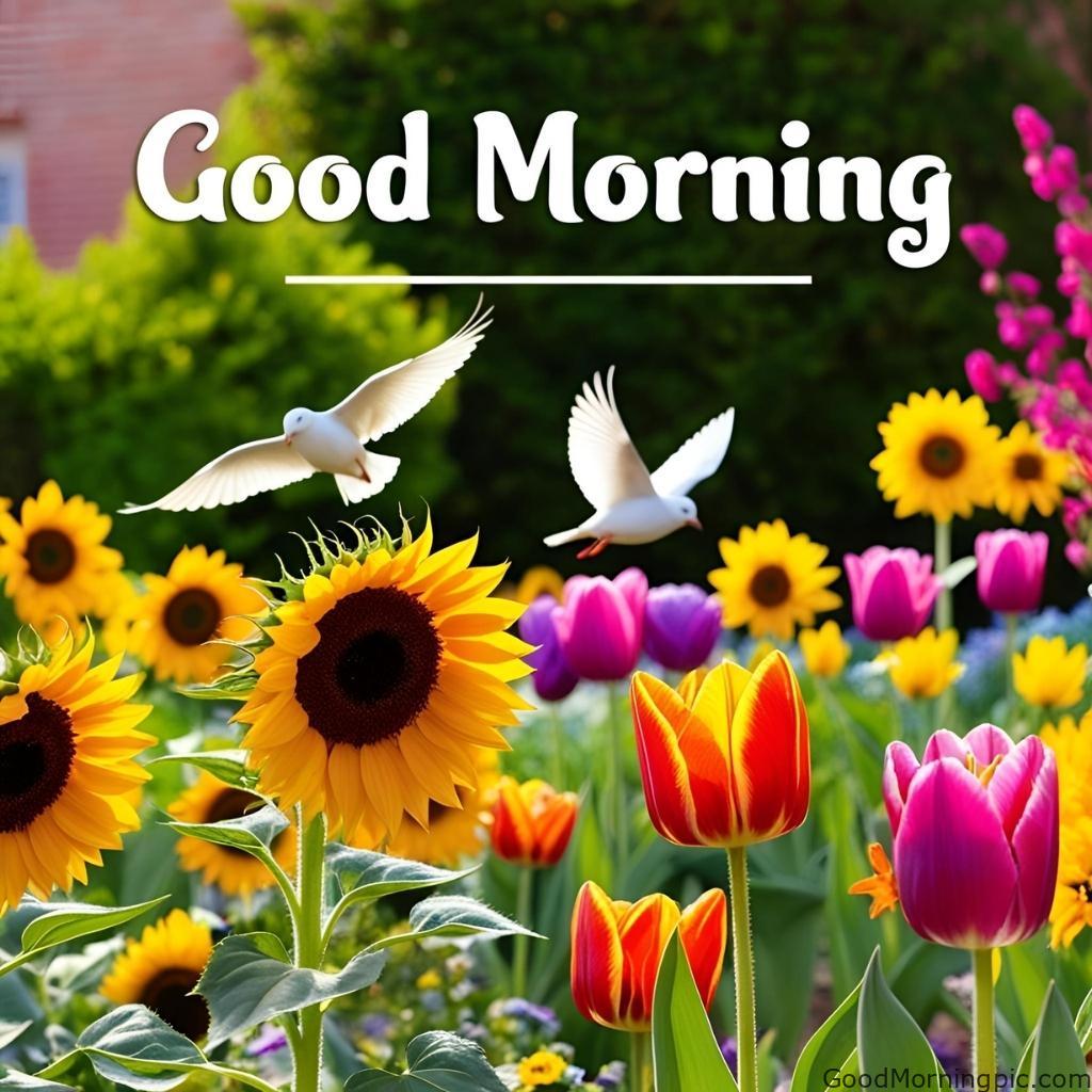 301+ Good Morning Flowers Images to Brighten Your Day 52 Good Morning Images with Birds and Flowers Good Morning Flowers Images