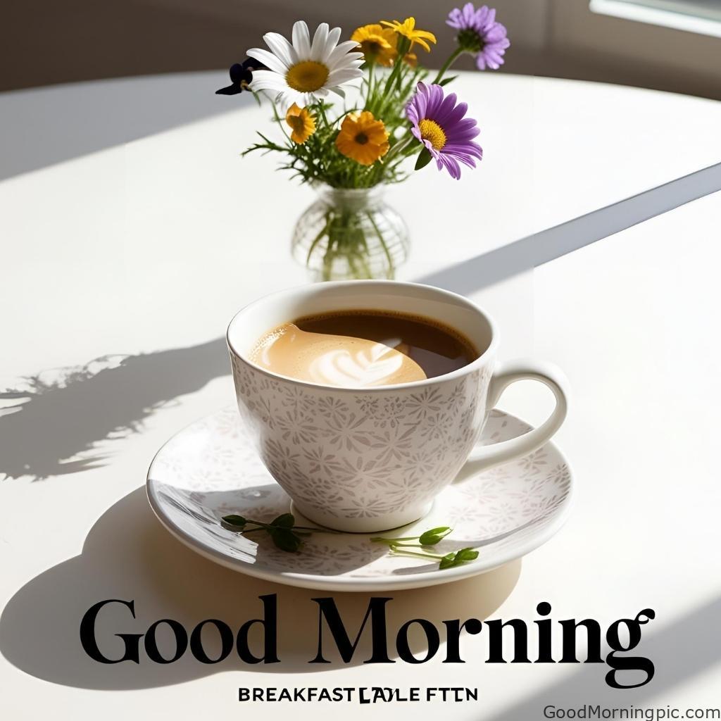 301+ Good Morning Flowers Images to Brighten Your Day 59 Good Morning Images with Coffee and Flowers 3 Good Morning Flowers Images
