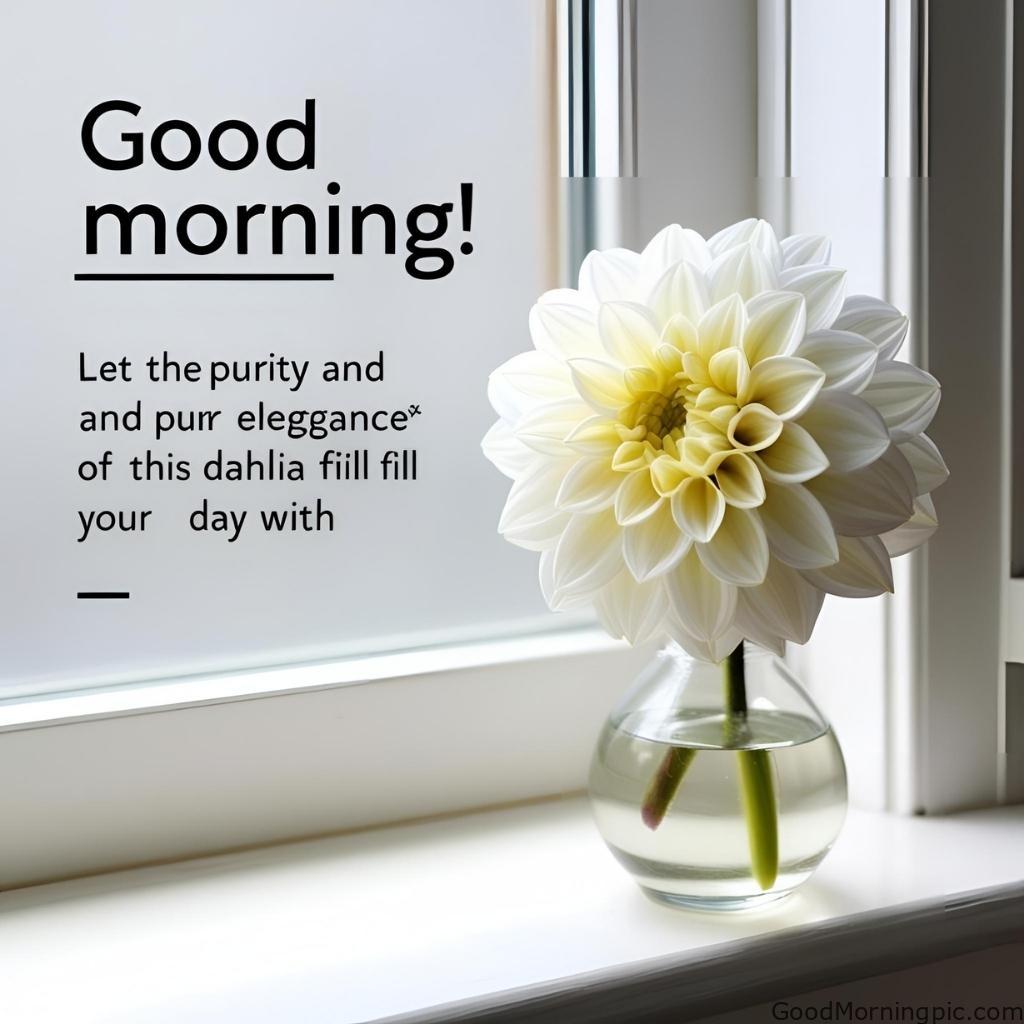301+ Good Morning Flowers Images to Brighten Your Day 237 Good Morning Images with Dahlia Flowers 5 Good Morning Flowers Images