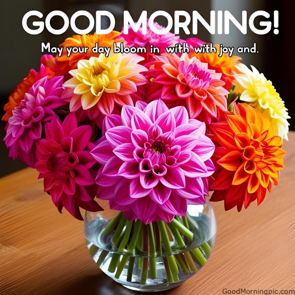 301+ Good Morning Flowers Images to Brighten Your Day 233 Good Morning Images with Dahlia Flowers Good Morning Flowers Images