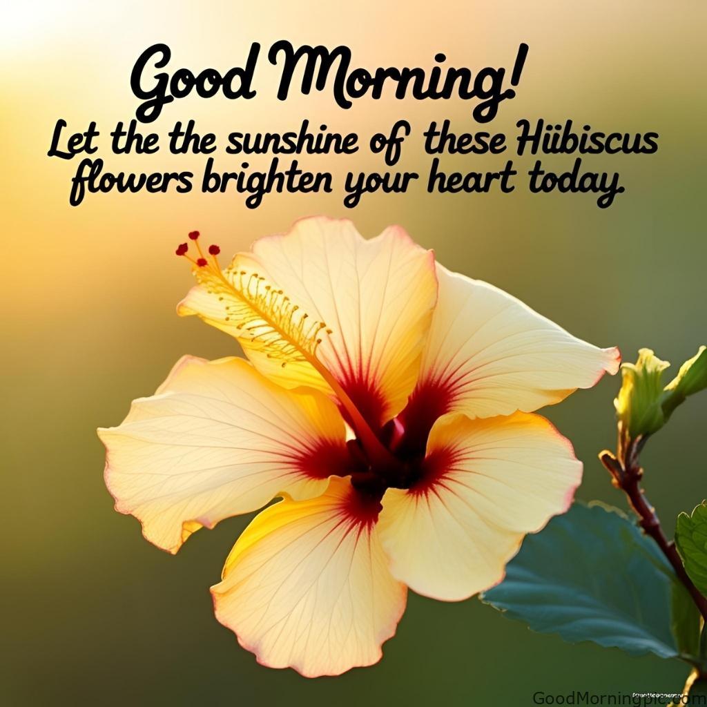301+ Good Morning Flowers Images to Brighten Your Day 245 Good Morning Images with Hibiscus Flowers 3 Good Morning Flowers Images