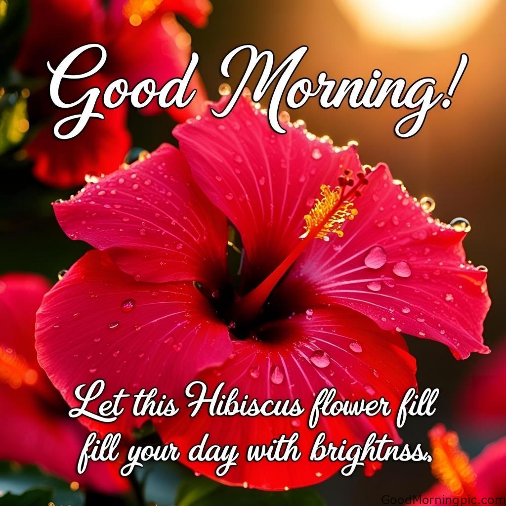 301+ Good Morning Flowers Images to Brighten Your Day 243 Good Morning Images with Hibiscus Flowers Good Morning Flowers Images