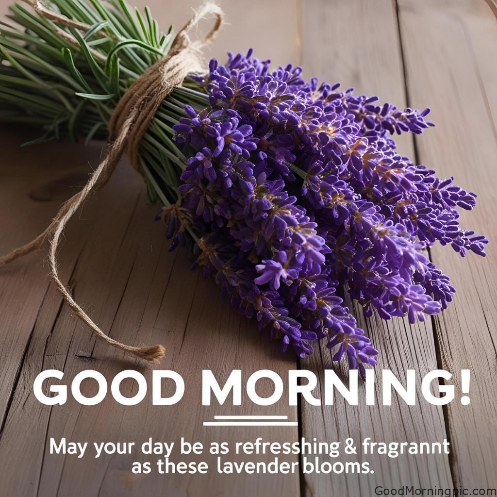 301+ Good Morning Flowers Images to Brighten Your Day 249 Good Morning Images with Lavender Flowers 2 Good Morning Flowers Images