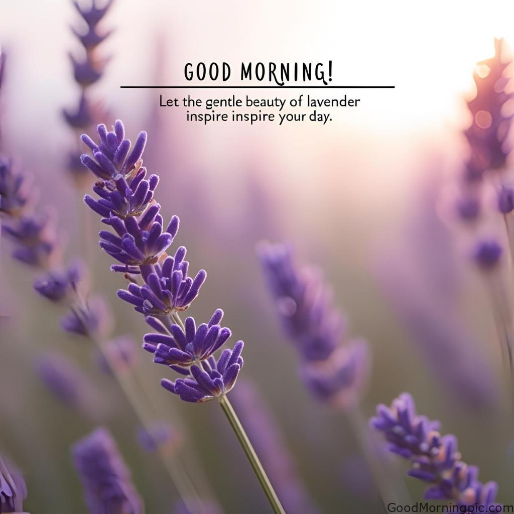 301+ Good Morning Flowers Images to Brighten Your Day 252 Good Morning Images with Lavender Flowers 5 Good Morning Flowers Images