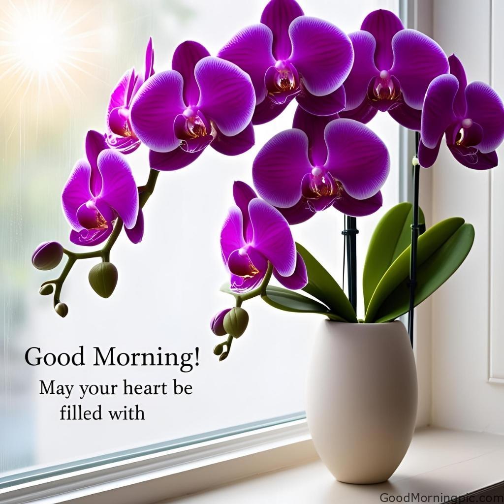301+ Good Morning Flowers Images to Brighten Your Day 190 Good Morning Images with Orchid Flowers 4 Good Morning Flowers Images