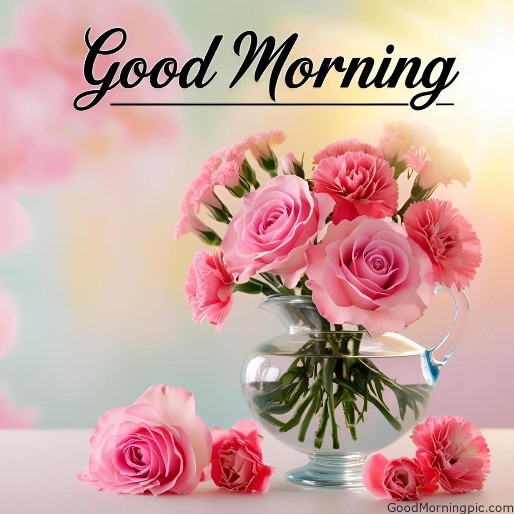 301+ Good Morning Flowers Images to Brighten Your Day 50 Good Morning Images with Pink Flowers 4 Good Morning Flowers Images