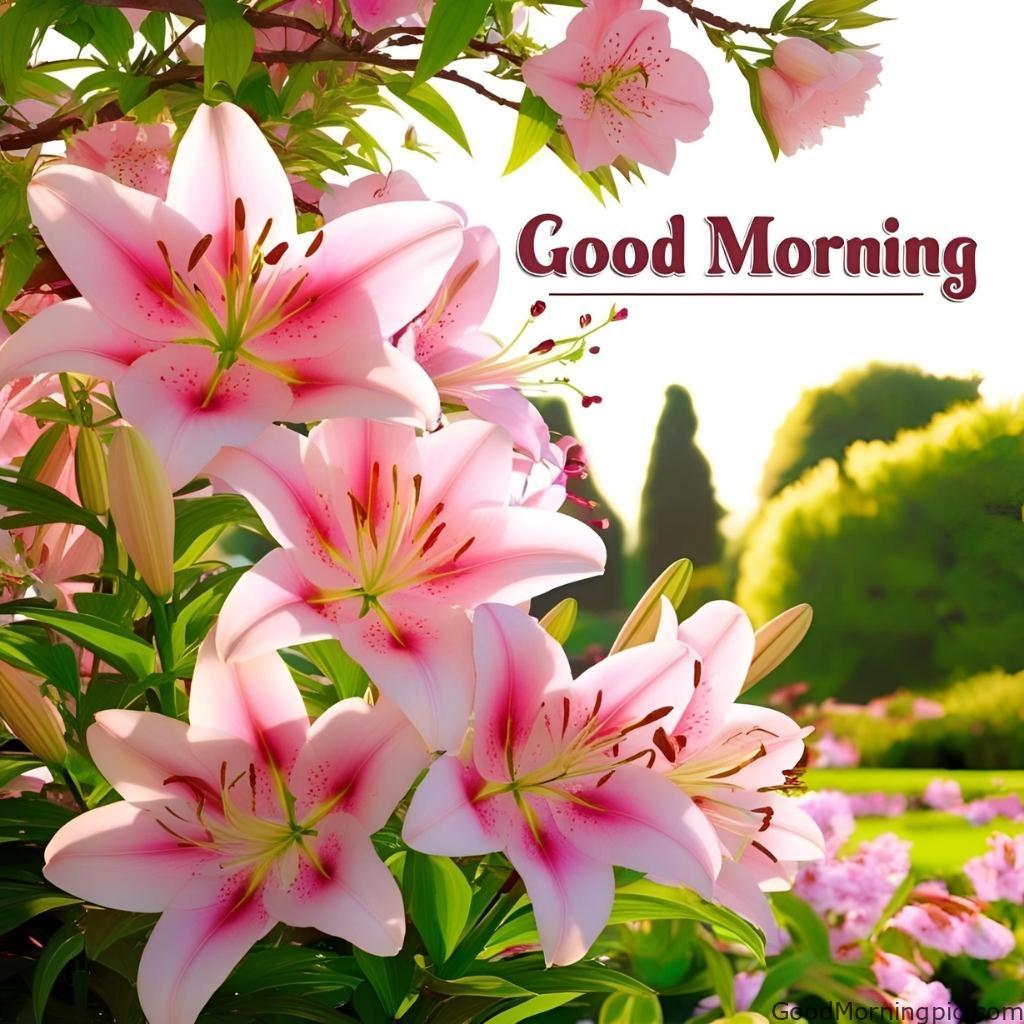 301+ Good Morning Flowers Images to Brighten Your Day 51 Good Morning Images with Pink Flowers 5 Good Morning Flowers Images