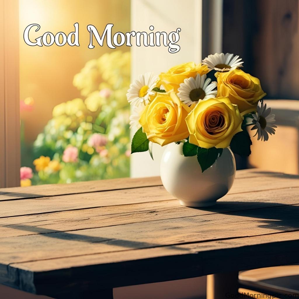 301+ Good Morning Flowers Images to Brighten Your Day 64 Good Morning Images with Yellow Flowers 3 Good Morning Flowers Images