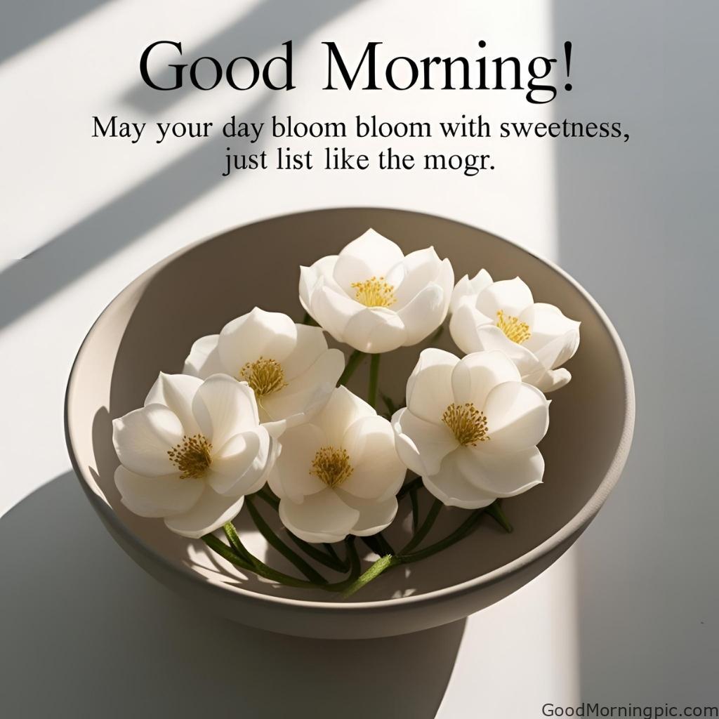 301+ Good Morning Flowers Images to Brighten Your Day 146 Good Morning Mogra Flower Images 5 Good Morning Flowers Images