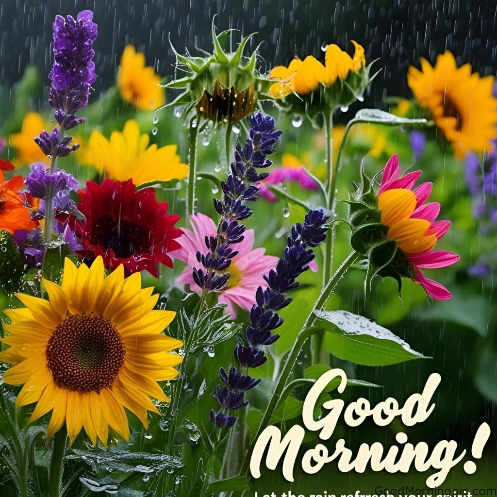 301+ Good Morning Flowers Images to Brighten Your Day 131 Good Morning Rain Flower Images 5 Good Morning Flowers Images