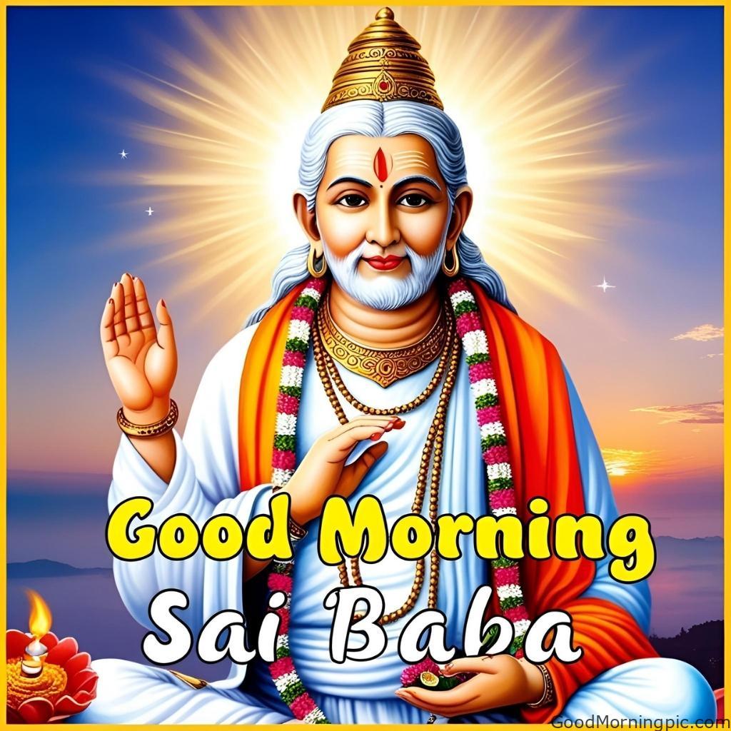 105+ Sai Baba Good Morning Images – Divine Blessings for a Peaceful Day 25 Good Morning Sai Baba Images 3 Sai Baba