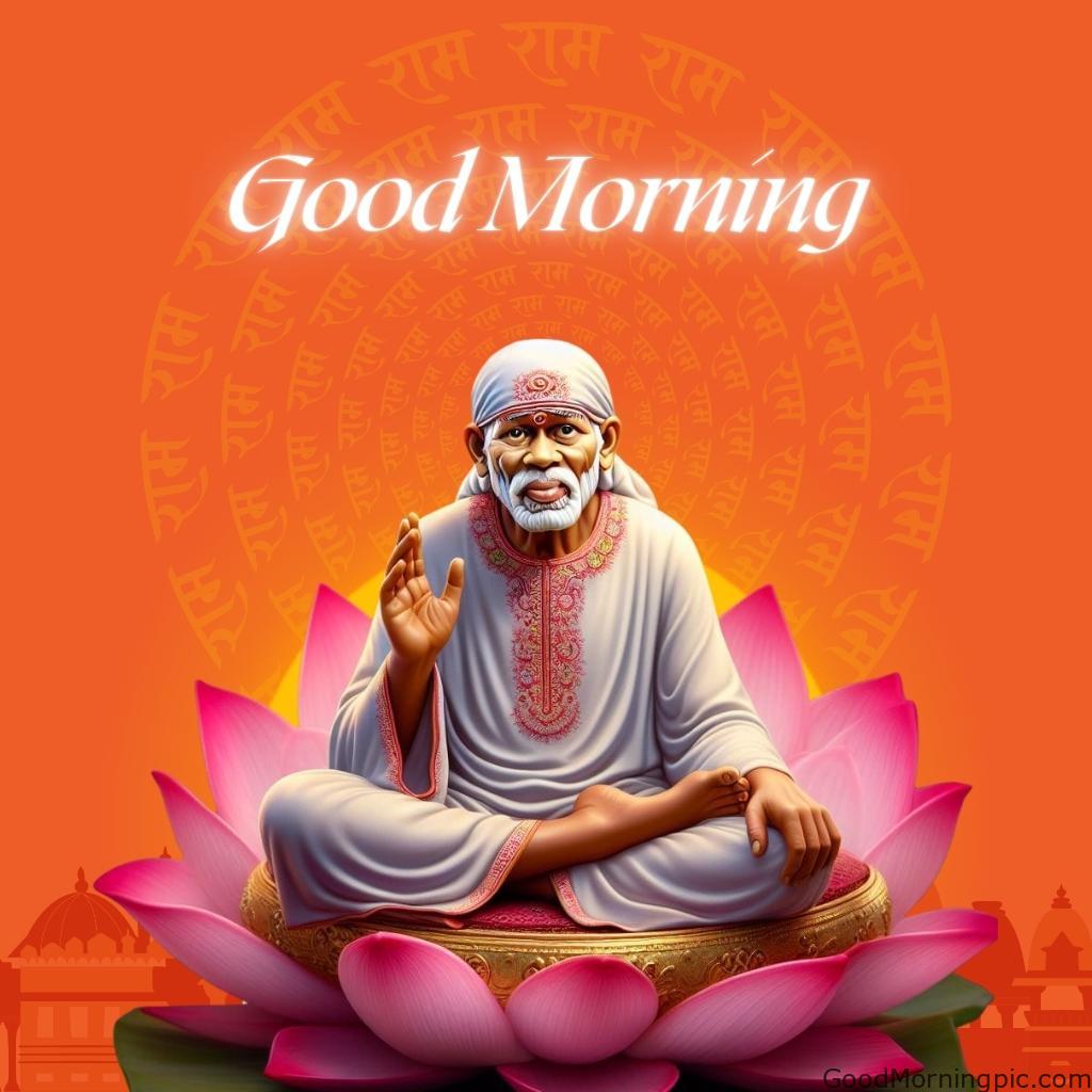 105+ Sai Baba Good Morning Images – Divine Blessings for a Peaceful Day 26 Good Morning Sai Baba Images 4 Sai Baba