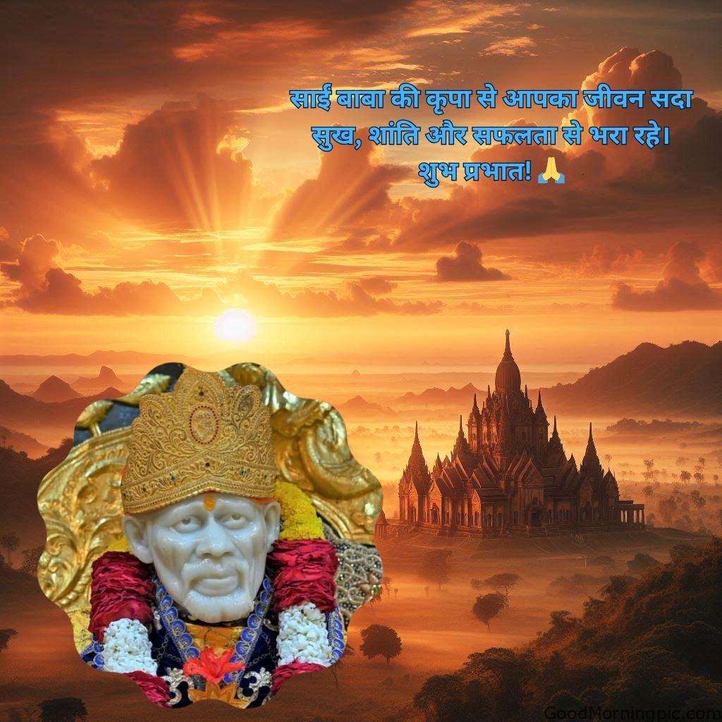 105+ Sai Baba Good Morning Images – Divine Blessings for a Peaceful Day 21 Good Morning Sai Baba Wishes and Blessings in Hindi 5 Sai Baba