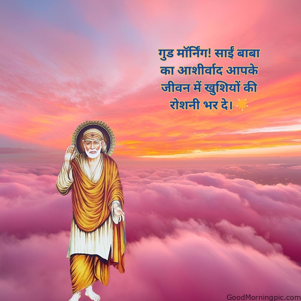 105+ Sai Baba Good Morning Images – Divine Blessings for a Peaceful Day 22 Good Morning Sai Baba Wishes and Blessings in Hindi 6 Sai Baba