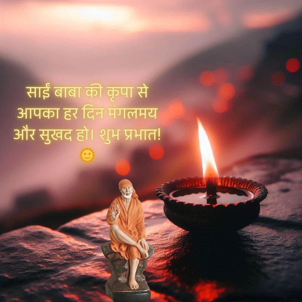 105+ Sai Baba Good Morning Images – Divine Blessings for a Peaceful Day 17 Good Morning Sai Baba Wishes and Blessings in Hindi Sai Baba