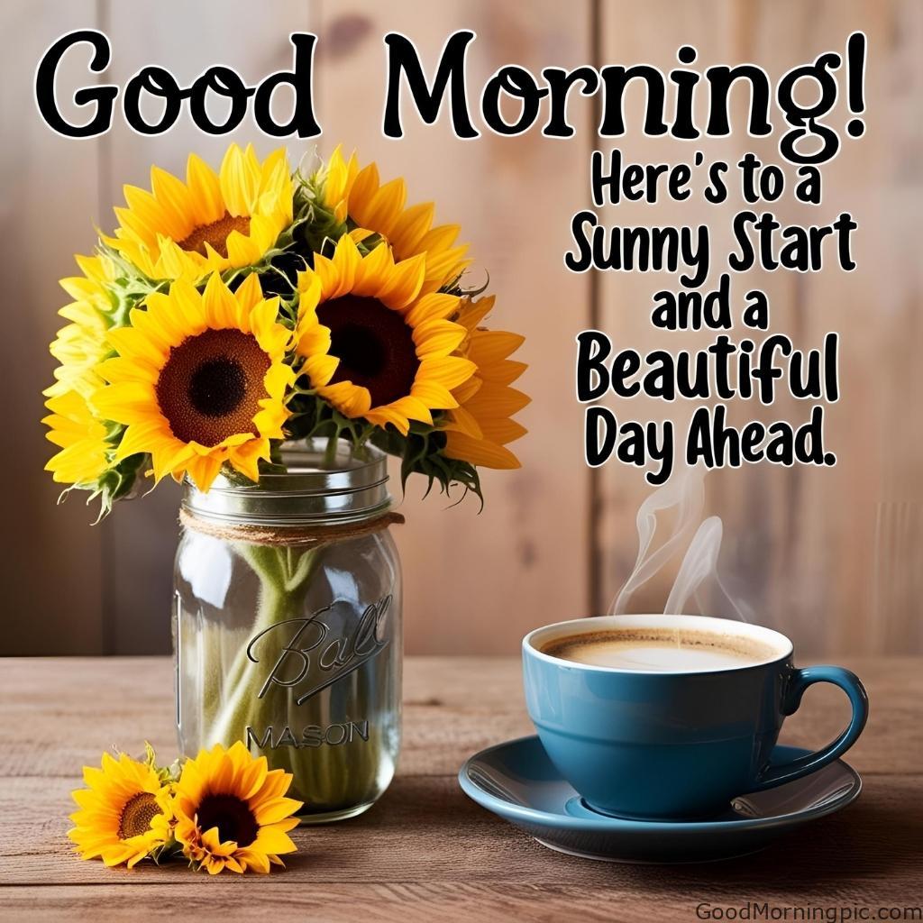 301+ Good Morning Flowers Images to Brighten Your Day 265 Good Morning Sunflowers Images 3 Good Morning Flowers Images