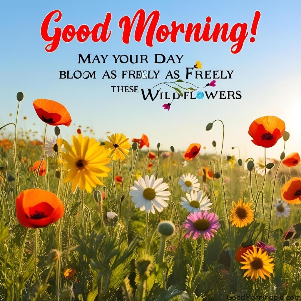 301+ Good Morning Flowers Images to Brighten Your Day 268 Good Morning Wild Flowers Images Good Morning Flowers Images