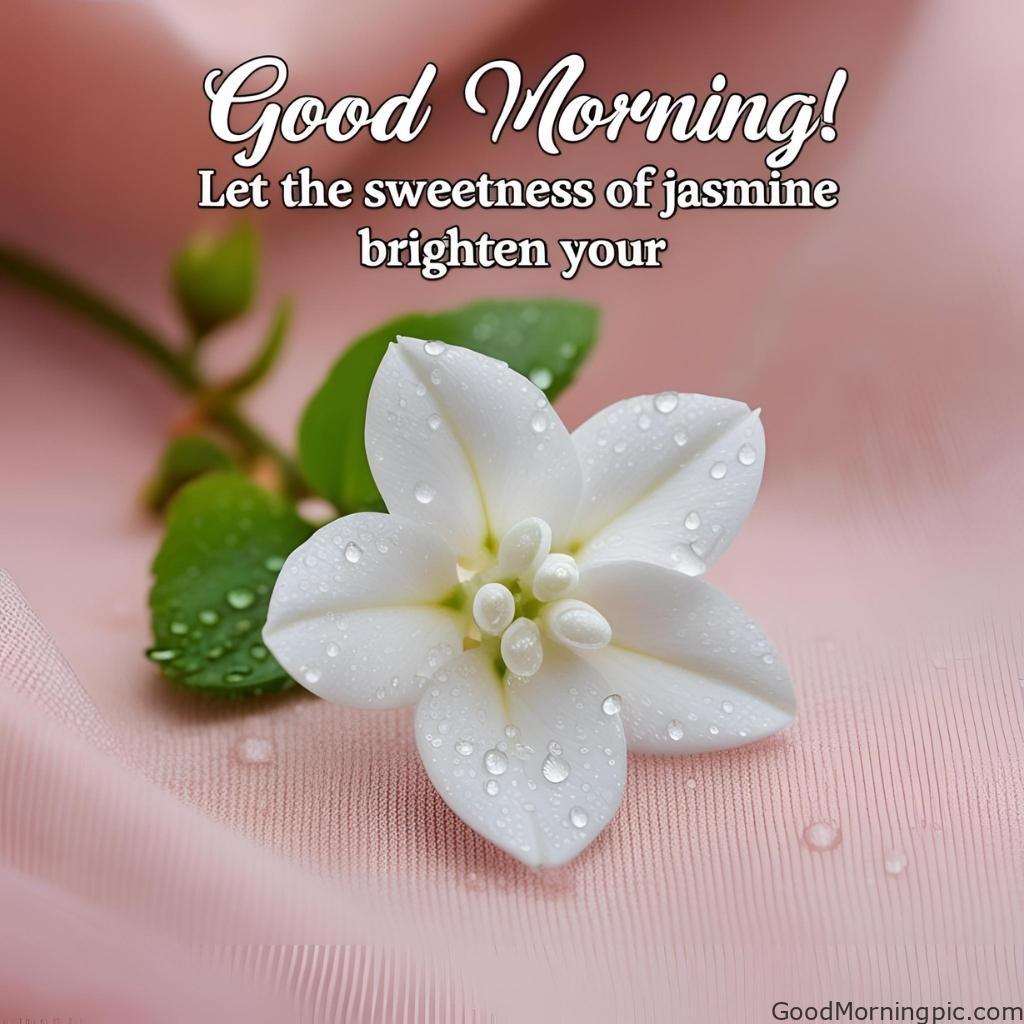 301+ Good Morning Flowers Images to Brighten Your Day 147 Jasmine Flower Good Morning Images Good Morning Flowers Images