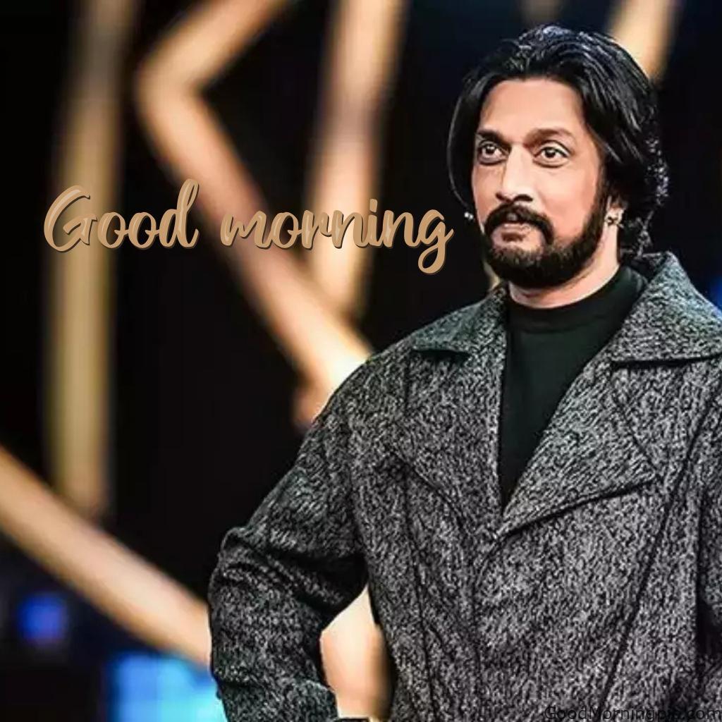 100+ Indian Actors Good Morning Images | Bollywood & South Stars 85 Kiccha Sudeep Good Morning Image Actors Good Morning Images