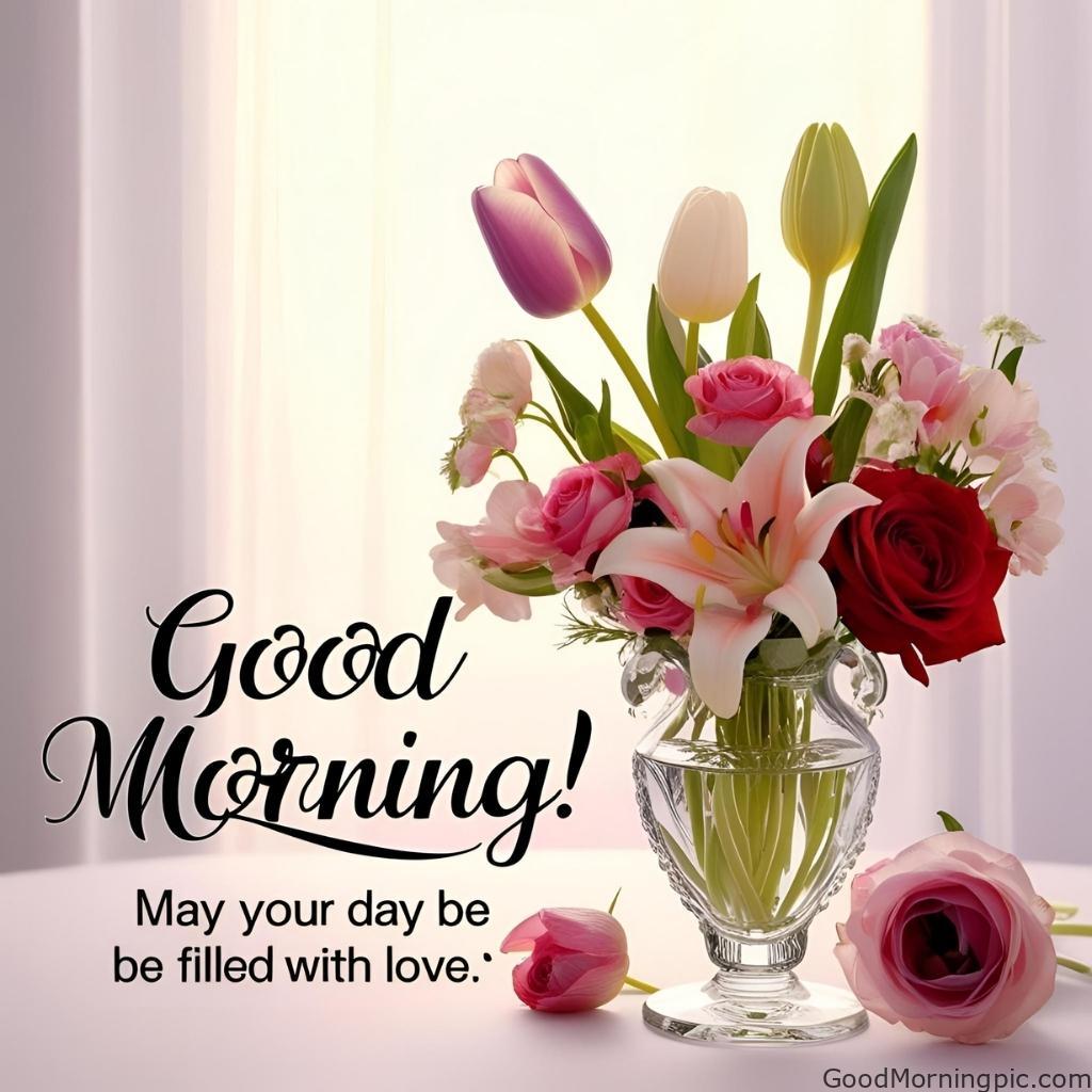 301+ Good Morning Flowers Images to Brighten Your Day 154 Romantic Flowers Good Morning Images 3 Good Morning Flowers Images