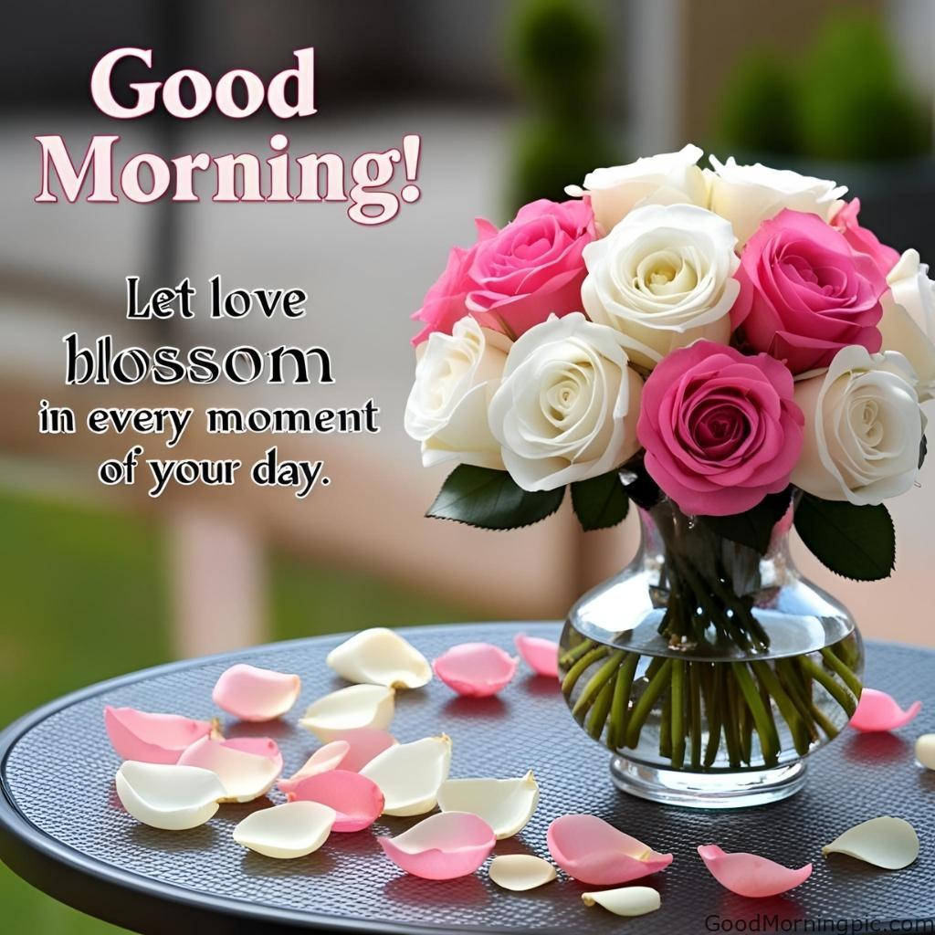 301+ Good Morning Flowers Images to Brighten Your Day 156 Romantic Flowers Good Morning Images 5 Good Morning Flowers Images