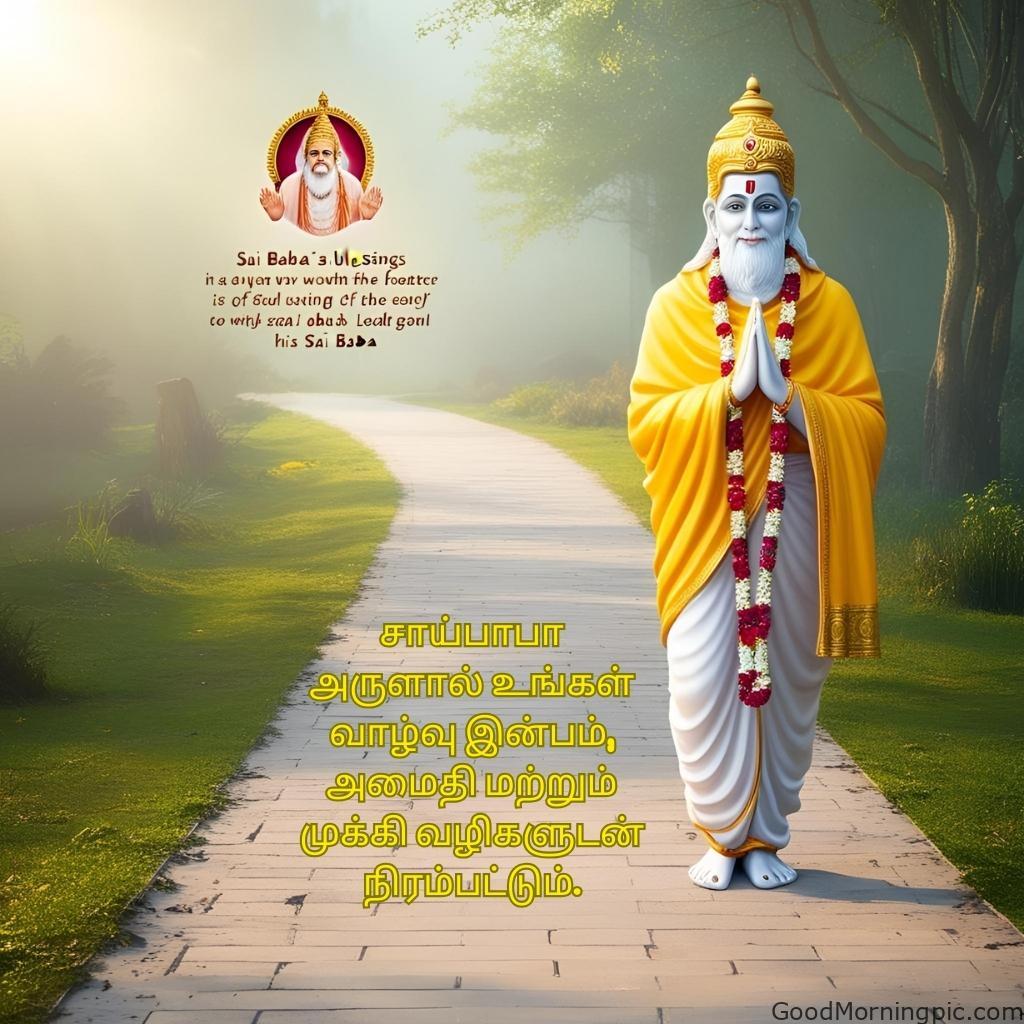 105+ Sai Baba Good Morning Images – Divine Blessings for a Peaceful Day 46 Sai Baba Good Morning Images in Tamil 4 Sai Baba