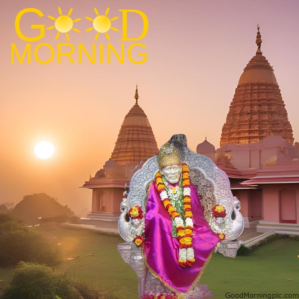 105+ Sai Baba Good Morning Images – Divine Blessings for a Peaceful Day 57 Sai Baba Sunrise Photo 4 Sai Baba