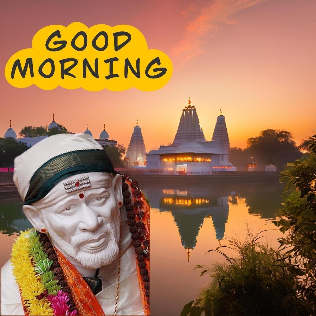 105+ Sai Baba Good Morning Images – Divine Blessings for a Peaceful Day 60 Sai Baba Sunrise Photo 7 Sai Baba