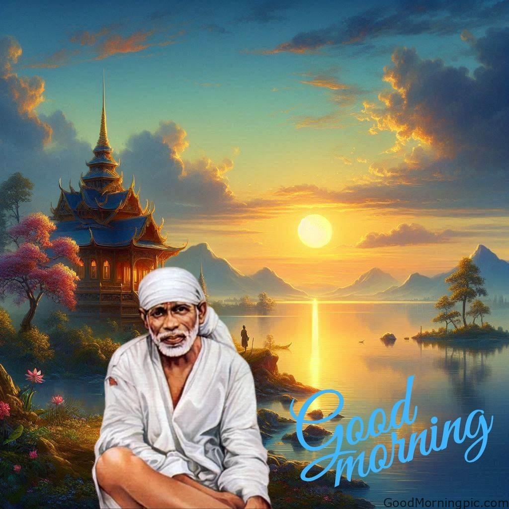 105+ Sai Baba Good Morning Images – Divine Blessings for a Peaceful Day 61 Sai Baba Sunrise Photo 8 Sai Baba