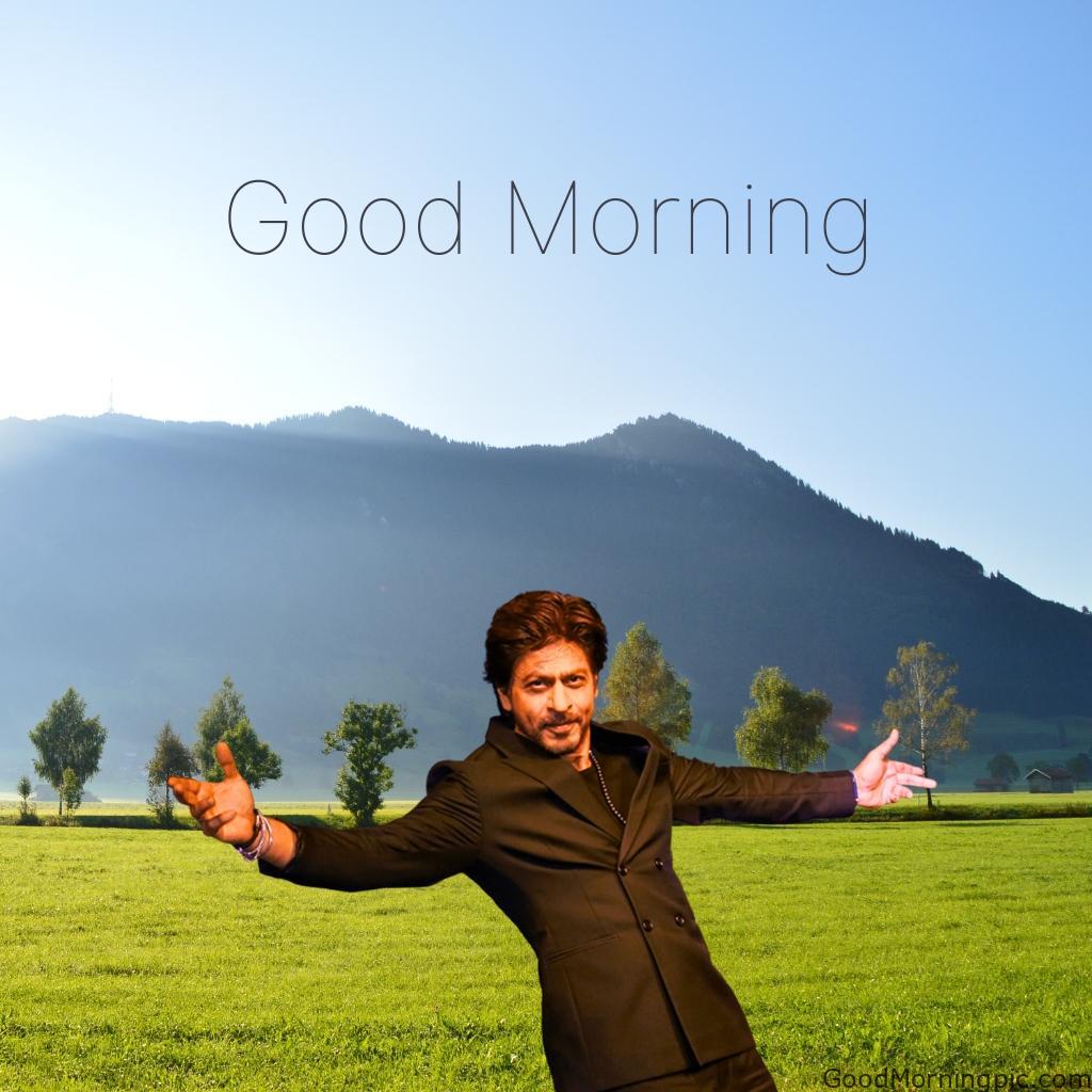 100+ Indian Actors Good Morning Images | Bollywood & South Stars 2 Shah Rukh Khan Good Morning Image