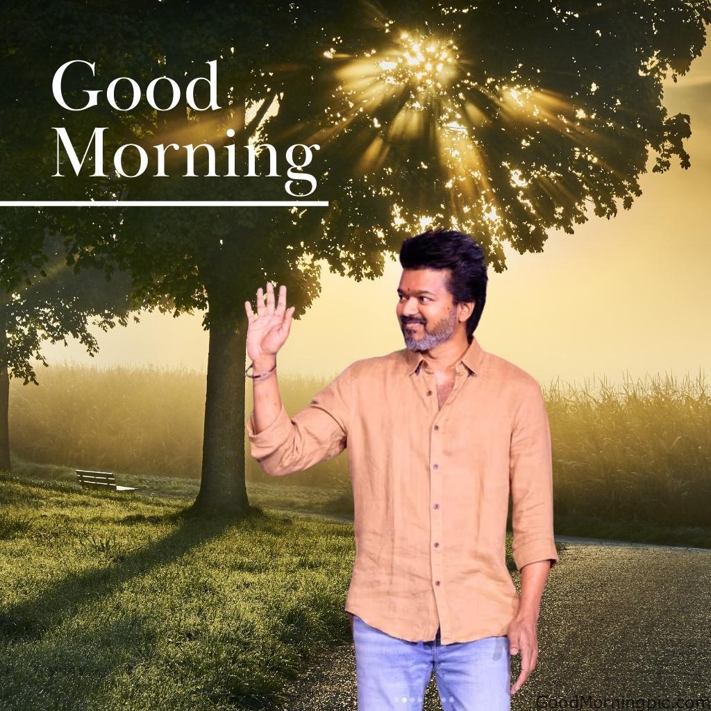 100+ Indian Actors Good Morning Images | Bollywood & South Stars 63 Thalapathy Vijay Good Morning Image Actors Good Morning Images