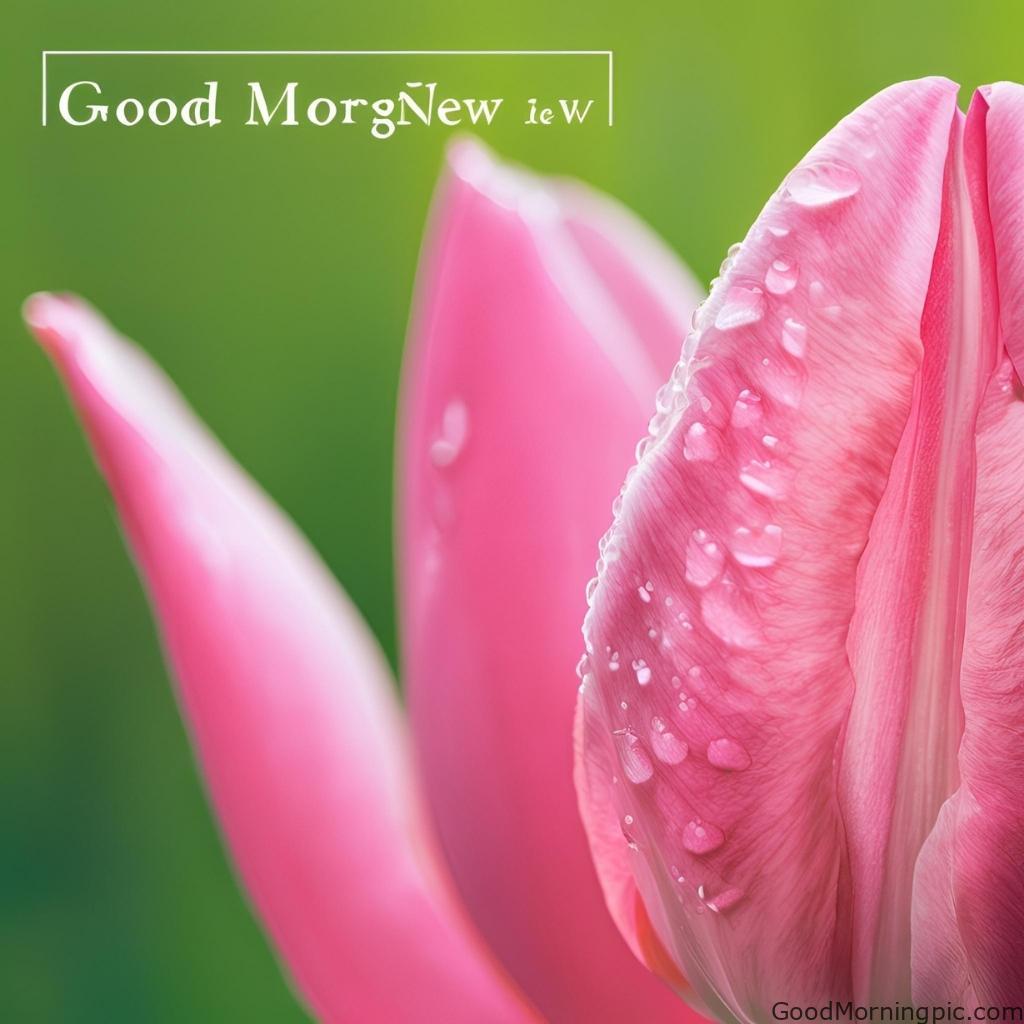 301+ Good Morning Flowers Images to Brighten Your Day 195 Tulip Flower Good Morning Images 4 Good Morning Flowers Images