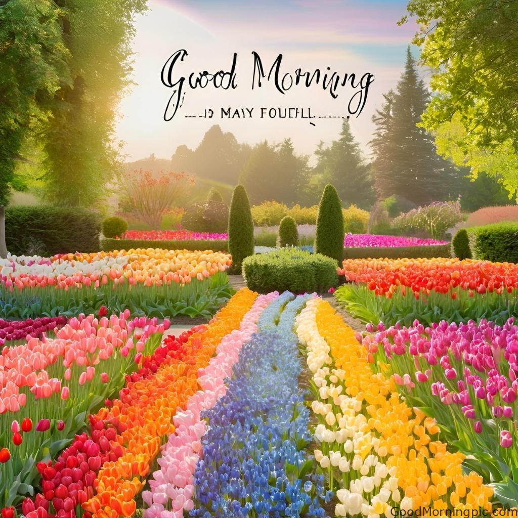 301+ Good Morning Flowers Images to Brighten Your Day 196 Tulip Flower Good Morning Images 5 Good Morning Flowers Images